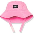 thumbnail image 4 of Hurley Girls' Long Sleeve Rash Guard and Hat 3-Piece Swimsuit Set, Mutli/Mermaid, 4T, 4 of 4