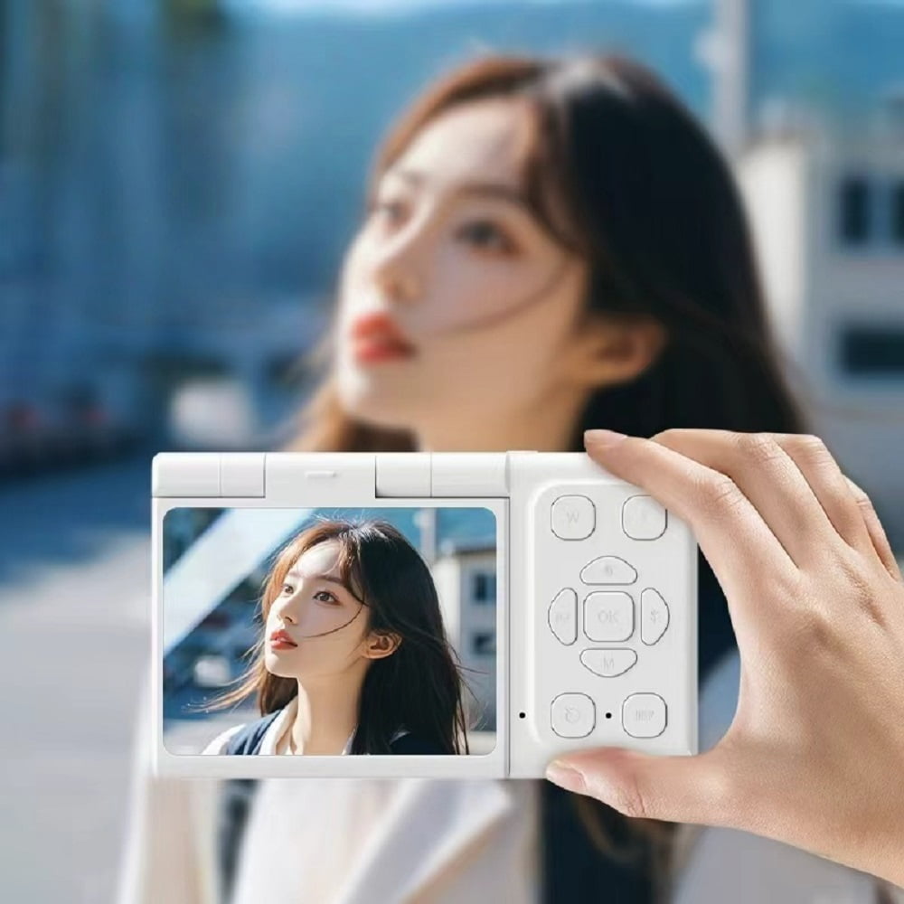 Mini Instant Camera Portable with 2.4inch Foldable LCD Screen Birthday Gifts