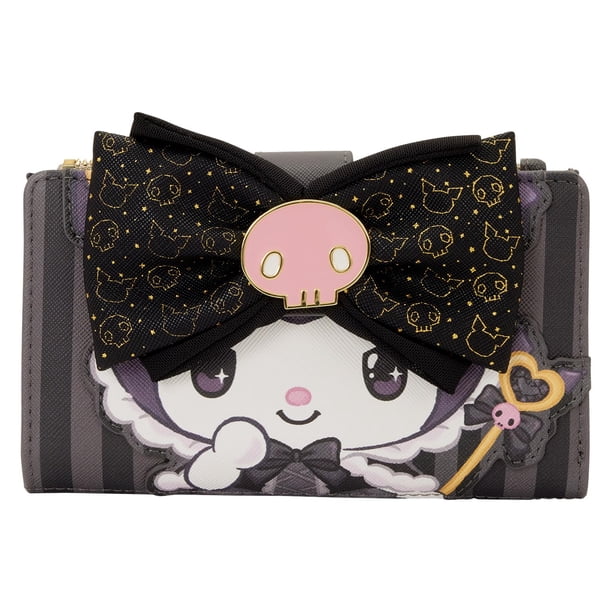 Billetera Loungefly Kuromi 20º Aniversario Doble Plegado 15x10 cm