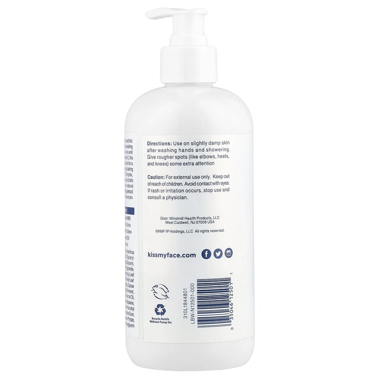 Kiss My Face Goat Milk Hand and Body Lotion, Rosemary Tea Tree, 16
