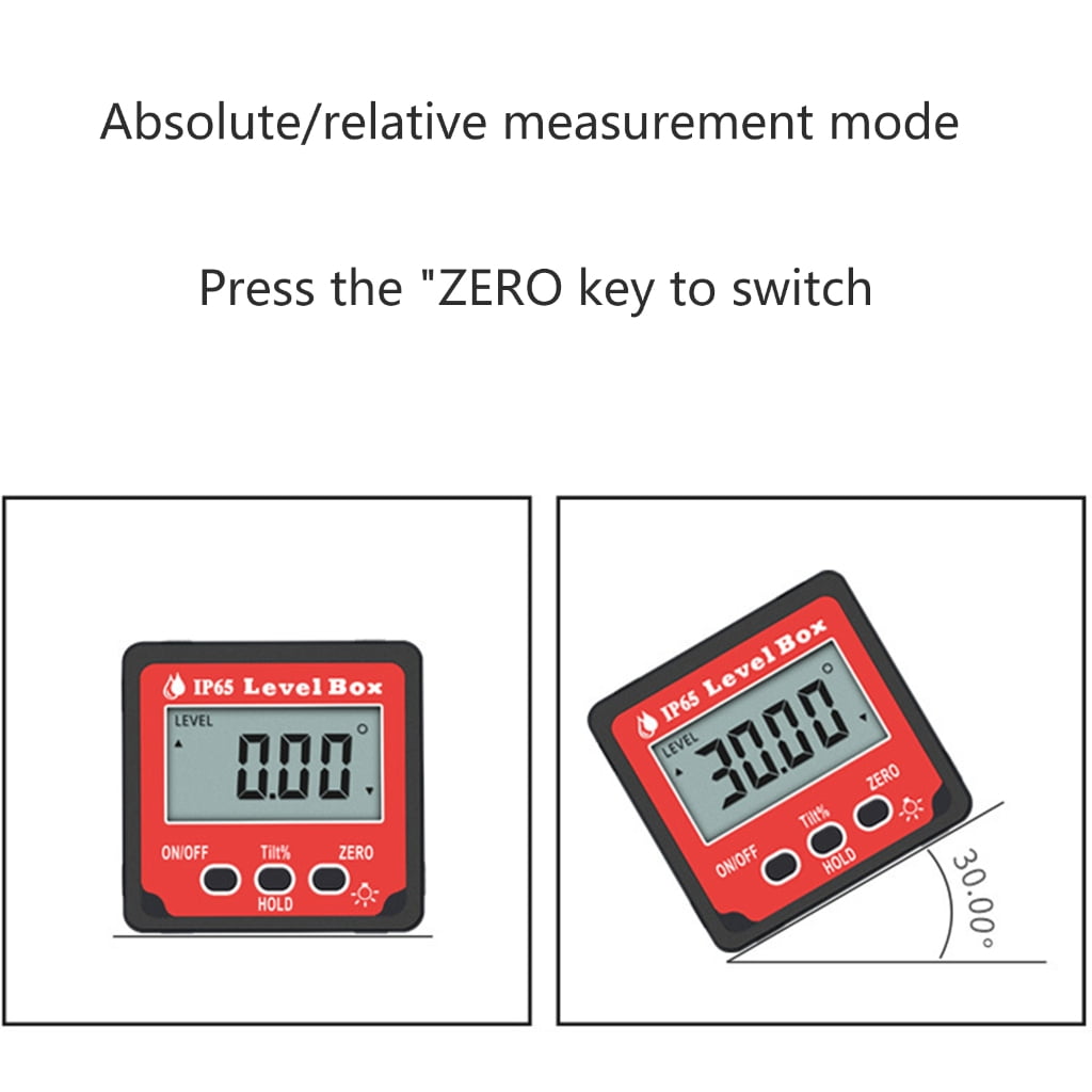 MOMOJIA Electronic Protractor Digital Inclinometer 0-360 Digital Bevel-Gauge Angle Gauge
