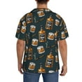 thumbnail image 3 of Yiaed Cigar Print Mens Casual Wrinkle Free Shirts Short Sleeve Button Down Summer Stretch Dress Shirt-X-Large, 3 of 5