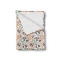 thumbnail image 2 of Floral Soft Flannel Fleece Throw Blanket, Spring Garden Themed Illustration with Blossoming Bedding Plants Abstract Petals, Cozy Plush for Indoor and Outdoor Use, 50" x 60", Multicolor, by Ambesonne, 2 of 5