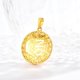 thumbnail image 2 of Collar para parejas de hombres y mujeres con gran dragón dorado chapado en oro de 24 k Este colgante del zodiaco del dragón Joyería, 2 of 5