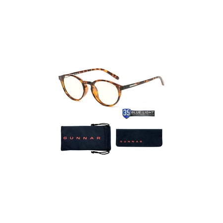 GUNNAR Blue Light Reading Glasses - Attaché, Tortoise, Clear Tint, Pwr +2.00 - Tortoise
