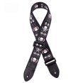 thumbnail image 5 of Correa de guitarra con estampado de poliéster Correa de guitarra folk colorida Correa de guitarra eléctrica Cabeza de cuero de vaca real, 5 of 5