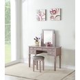 thumbnail image 2 of Bobkona Vanité Table avec Tabouret, Or Rose, 2 of 5