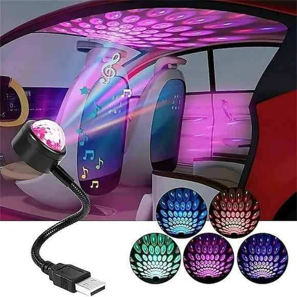 Clearance! LED Pickup Ball Light Car Light USB Lantern Skylight Voice Controlled Car Projection Light Returns For Sale Today Deal #13