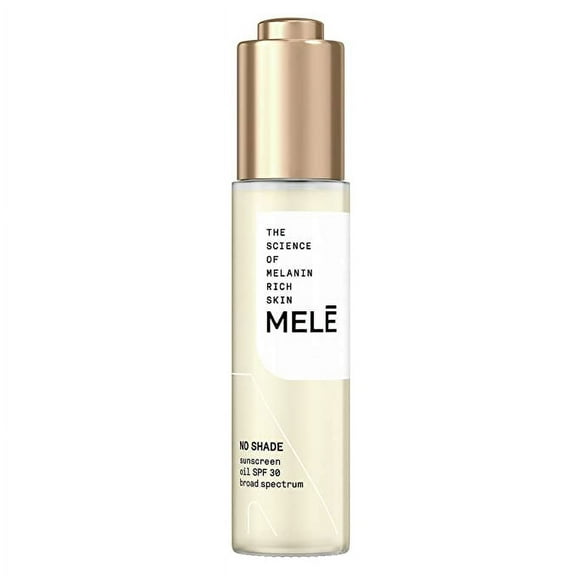 Mele No Shade Sunscreen Oil Broad Spectrum For Melanin Rich Skin Spf 30