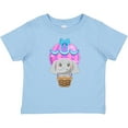 thumbnail image 3 of Inktastic Cute Baby Elephant in a Pink Hot Air Balloon Boys or Girls Baby T-Shirt, 3 of 5