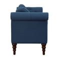 thumbnail image 4 of OakvillePark Wildwood Fabric Upholstered Settee Sofa, Blue, 4 of 7