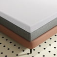 thumbnail image 2 of Telino Surmatelas Grand 2 Pouces, Surmatelas en Mousse Mémoire avec Housse Amovible et Lavable, Blanc, 2 of 9