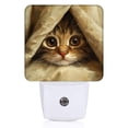 thumbnail image 2 of LED Night Lights Lamp with Dusk to Dawn Sensor, Cute Cat Peeking Out From Under The Curtain Night Light Plug Into Wall for Kids Room, Bedroom, Bathroom, Kitchen, Hallway, 2 of 4