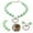 Mint Green, variant on Pearls Dog Collar Adjustable Pet Chain for Small Medium Large Dogs and Cats Elegant Durable Comfortable Training Accessory