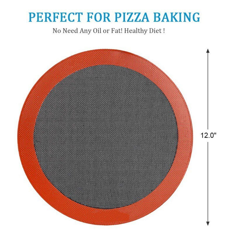 Round Pizza Non-stick Silicone Baking Mat For Cake Cookie Baking Liner Oil Proof Pastry Baking Mat Kitchen Cooking Bakeware