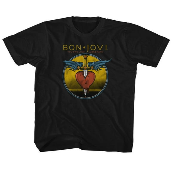 Bon Jovi Bad Name Black Children's T-Shirt
