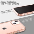 thumbnail image 4 of JETech Glitter Case for iPhone 13 6.1-Inch, Bling Sparkle Shockproof Phone Bumper Cover, Cute Sparkly for Women and Girls (Rose Gold), 4 of 7