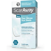 ScarAway Clear Silicone Scar Sheets, White, 10 Count