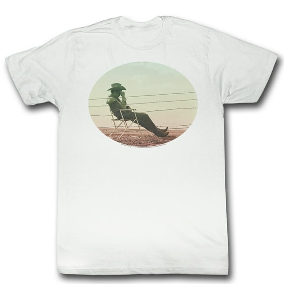 James Dean Waiting White Adult T-Shirt
