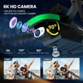 thumbnail image 6 of S5S Drone with 6K UHD Camera for Adults Kids, Wefone Foldable Quadcopter, Brushless Motor, Optical Flow Positioning, 2 Batteries, Black, 6 of 11