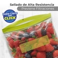 thumbnail image 3 of Berry Bloom Bolsas Reutilizables De Almacenamiento 120 Piezas, De Galon 27x31cm, Fondo Expandible, Herméticas, Doble Cierre Sin BPA, Superficie Para Escribir, alimentos, frutas, verduras y congelador, 3 of 11