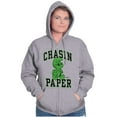 thumbnail image 3 of Business Smurf Boss Chasin Paper Zip Up Hoodie Men's Women's Brisco Brands S, 3 of 6
