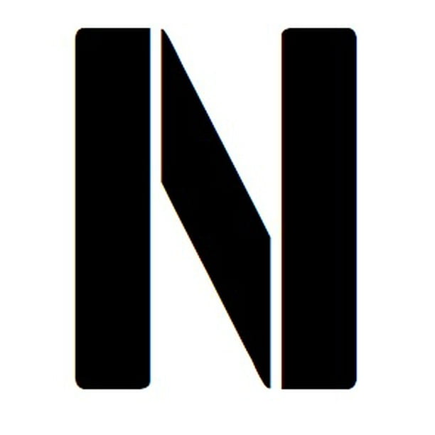 24x36 large letter stencil from 4 ply mat board letter n walmartcom