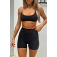 thumbnail image 5 of High Waist No Front Seam Workout Shorts for Women - Tummy Control Butt Lifting Gym Yoga Biker Shorts with Hidden Scrunch, 5 of 6