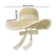 thumbnail image 3 of Hot6sl Ofertas Del Día Sombrero de Verano para Mujer, de Encaje, Gran Belleza, con Abertura En La Parte Superior Redonda y Lengüeta Grande, para Playa, Protección Solar y Sombrilla., 3 of 6