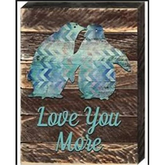 Designocracy 99738-M Love You More Wooden Magnet