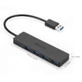 thumbnail image 3 of Hub USB 3.0 de 4 Puertos Anker Ultra Slim con Cable de 2 Pies para MacBook, Mac Pro, Mac Mini, iMac,, 3 of 7