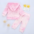 thumbnail image 2 of biudgviw Girls Boys Tie-Dye Sets Casual Fall Long Sleeve Hoodies Sweatshirt Lounge Pants Tracksuit Outfits for Children, 2 of 4