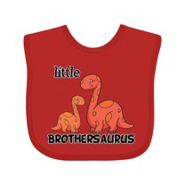 Inktastic Little Brothersaurus Boys Baby Bib