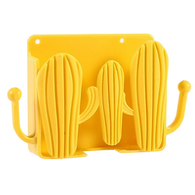 Monstrate Caja de almacenamiento de cactus, impermeable, de plástico, sin perforaciones, autoadhesivo, organizador de carga para teléfono Type1 NO1