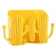 thumbnail image 5 of Bewildely Caja de almacenamiento de cactus, impermeable, de plástico, sin perforaciones, autoadhesivo, organizador de carga para teléfono móvil, soporte Amarillo brillante 2piezas Bewildely CBP209908, 5 of 6