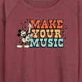 thumbnail image 3 of Mickey & Friends - Make Your Music - Women's Lightweight French Terry Long Sleeve Shirt, 3 of 5