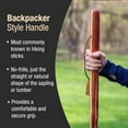 thumbnail image 5 of Brazos Handcrafted Wood Walking Stick, Twisted Cedar, Backpacker Style Handle, for Men & Women, , 58", 5 of 7