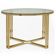 MoDRN Glam Marni Glass Table Top and Base, Box 2 of 2
