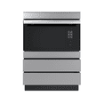 thumbnail image 4 of SHARP SKCD24U0GS Stainless Steel Microwave Drawer Pedestal, Under-Counter Installation, Custom Front Panel Compatible, 2 Push-to-Open Doors, 4 of 10