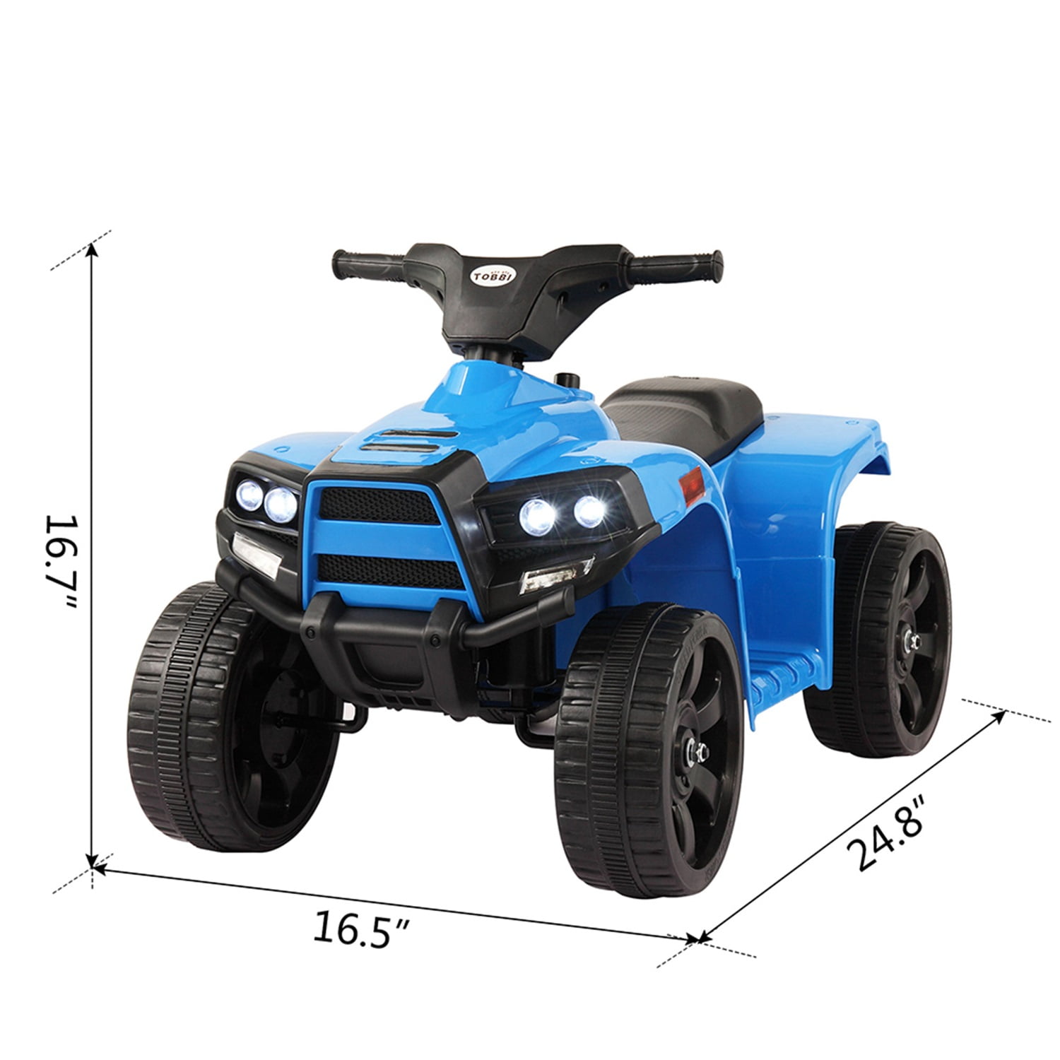 CIPACHO 6V Kids Ride On Car, Rugged 4-Wheeler Electric Cars to Ride Jeep Car for Children Child Boys, Gift Ride-On Car Vehicle Toy w/ LED Lights, MP3, Blue CIPACHO 6V Kids Ride On Car, Rugged 4-Wheeler Electric Cars to Ride Jeep Car for Children Child Boys, Gift Ride-On Car Vehicle Toy w/ LED Lights, MP3, Blue