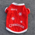 thumbnail image 2 of Ropa navideña para perros abrigo ropa para cachorros Navidad roja ropa para perros pequeños y medianos talla M, 2 of 5