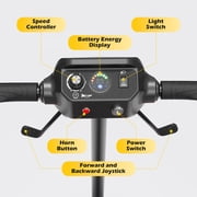 EAGLOG Upgrade 4 Wheels Mobility Scooter with Removable Battery, Compact Heavy Duty Mobile for Travel, Foldable Powered Wheelchair for Adult, 330lbs, Red