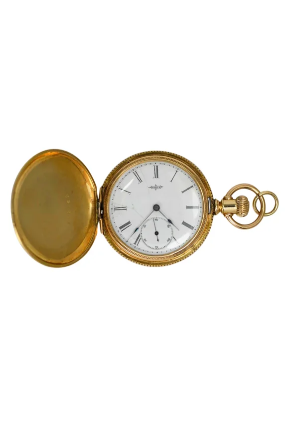 Pre-Owned Elgin G.F. Pocket Watch, Hunt Case, Size 6, Unisex, Adult