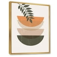 thumbnail image 2 of Designart Abstract Geometrical Sun and Moon With Leaf II FLOAT FRAME WALL ART, 2 of 4