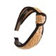 thumbnail image 1 of sweethay Diadema de rafia con nudo de aro, estilo bohemio, lazo de ganchillo, accesorios de playa anchos, adornos, diademas de verano para mujer Accesorio para el cabello tipo 3, 1 of 6