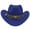 Blue, variant on Cowboy Hat,Cultural Charm with Traditional Elements Cowgirl Hat for Dance Performances,Versatile Safari Hat for Various Gatherings,White