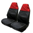 thumbnail image 2 of Opvise 2Pcs Waterproof Universal Car Auto Van Heavy Duty Protector Seat Cover Case Red + Black, 2 of 5