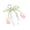 Pink, variant on Fashionable Flower Design Phone Charm Chain Beaded Strap Lanyard For Mobile Device Decoration And Practical Use