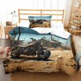 thumbnail image 1 of Motorbikes Bedding Set 3D Exploding Duvet Cover Set, Soft 100% Microfiber Bed Set 2Pcs, Print Single Double King Size Microfibre Duvet Cover Set with Pillowcases,for Boys Girls Single, 1 of 5