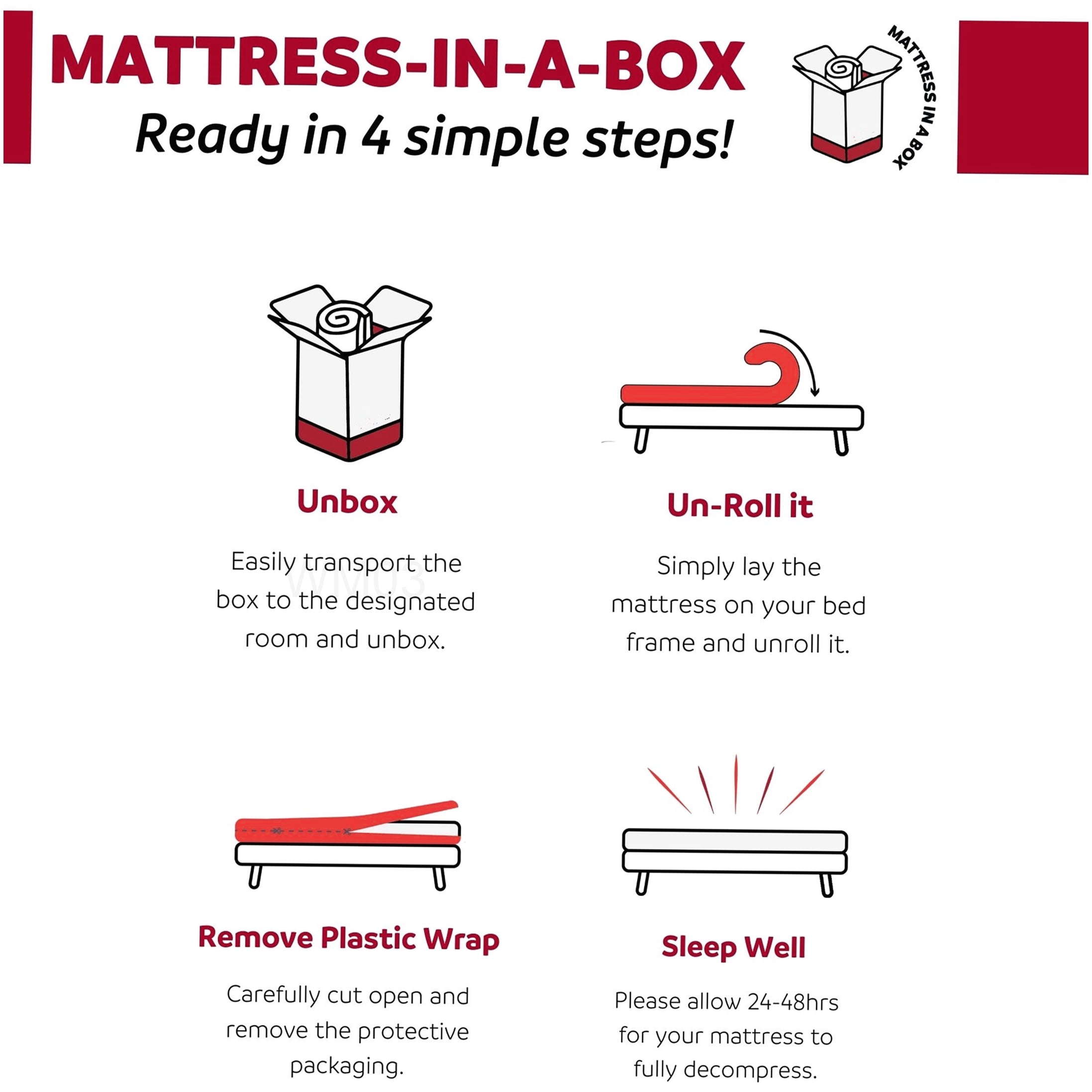 CHAMPFLAG Full Size Mattress 6 Inch Gel Memory Foam, Medium Firm Feel, CertiPUR-US Certified for Cool & Supportive Sleep, Ships in a Box